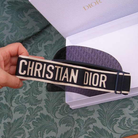 NEW Dior Club Oblique Visor FULL SET AUTHENTIC - Picture 4 of 12